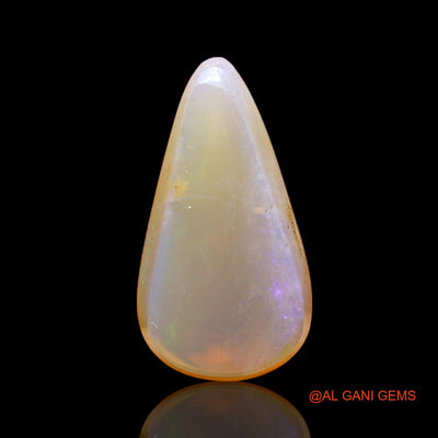 2.00 Cts Natural Australian Fire Opal Loose Gemstone Pear Cabochon 13x7x4 mm AC-391