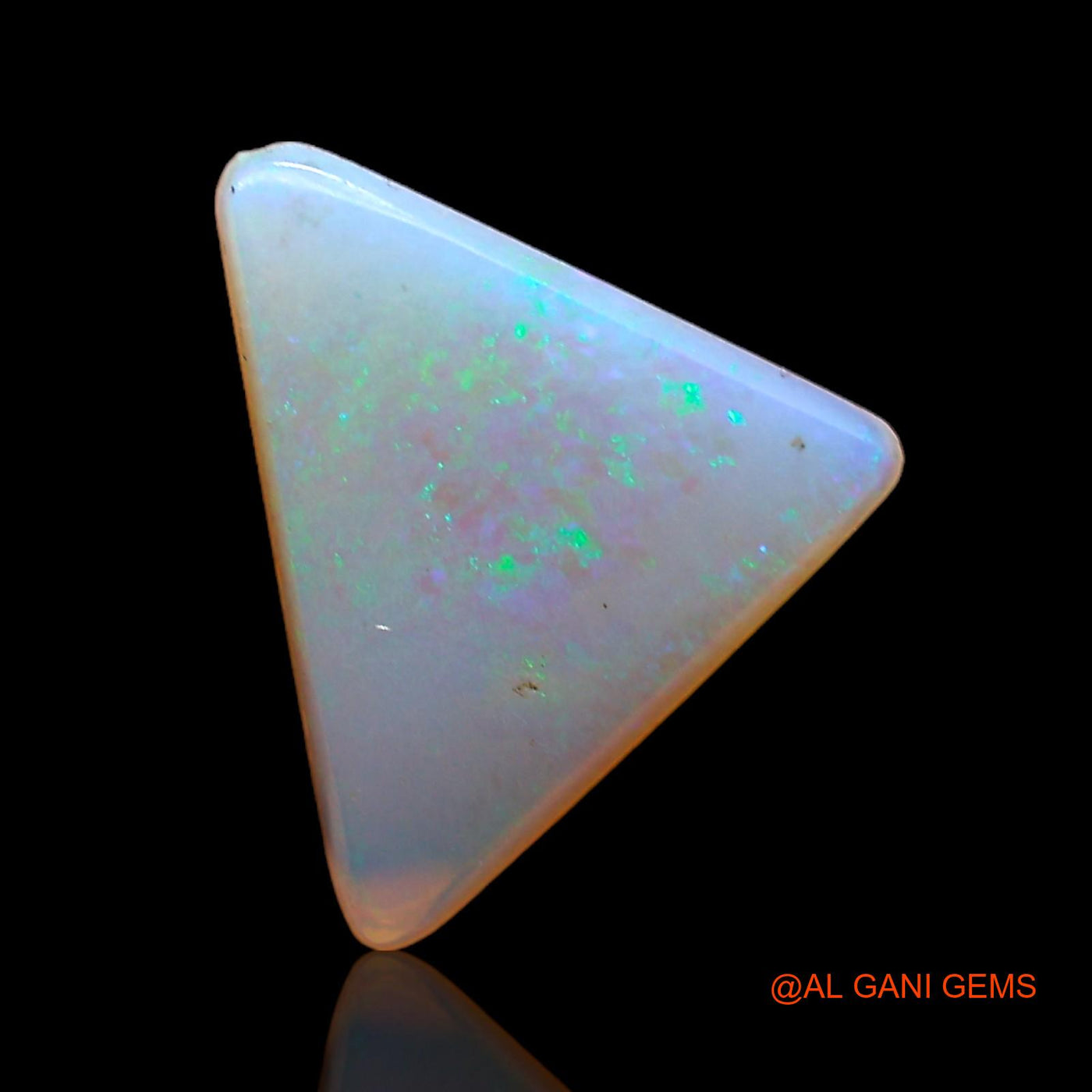 1.00 Cts Natural Australian Fire Opal Loose Gemstone Trillion Cabochon 11x9x2 mm AC-392