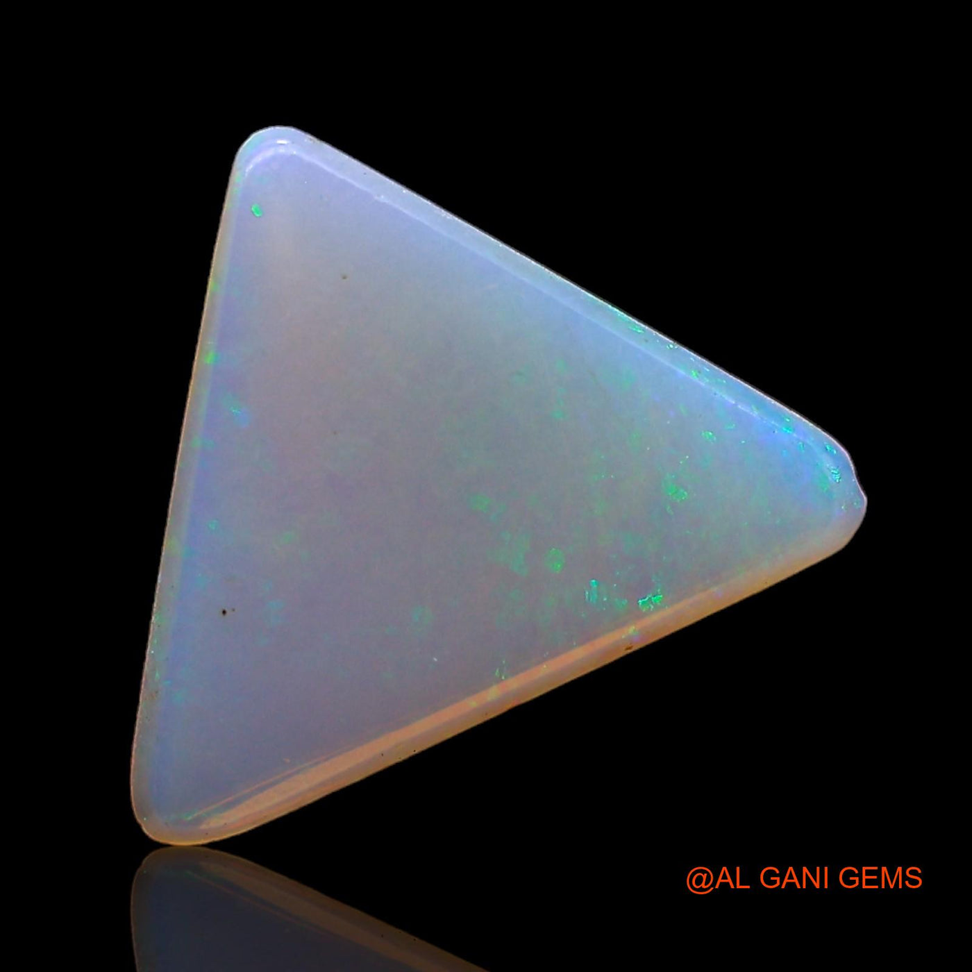 1.00 Cts Natural Australian Fire Opal Loose Gemstone Trillion Cabochon 11x9x2 mm AC-392