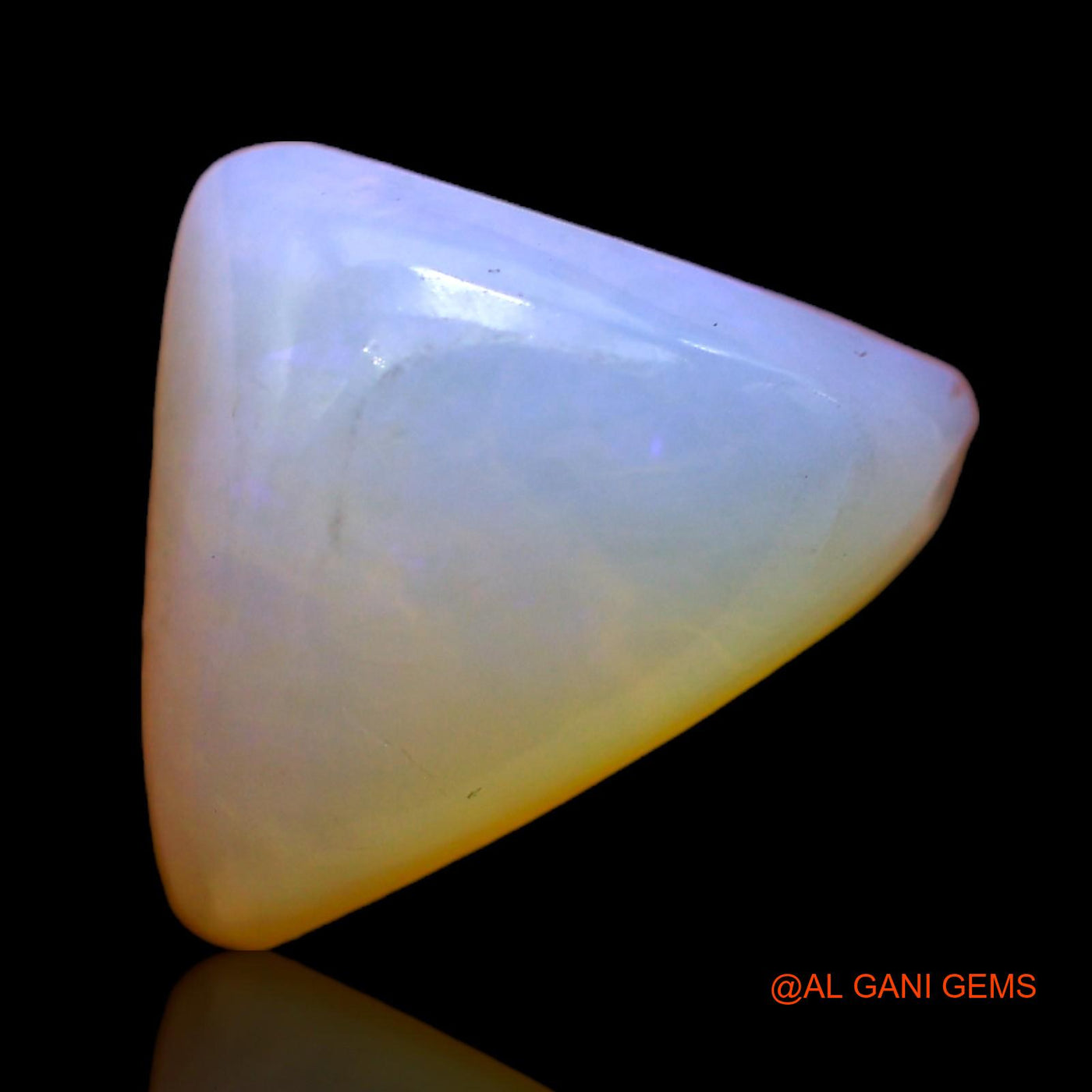 3.40 Cts Natural Australian Fire Opal Trillion Cabochon Loose Gemstone For Jewelry 12x9x6 mm AC-393