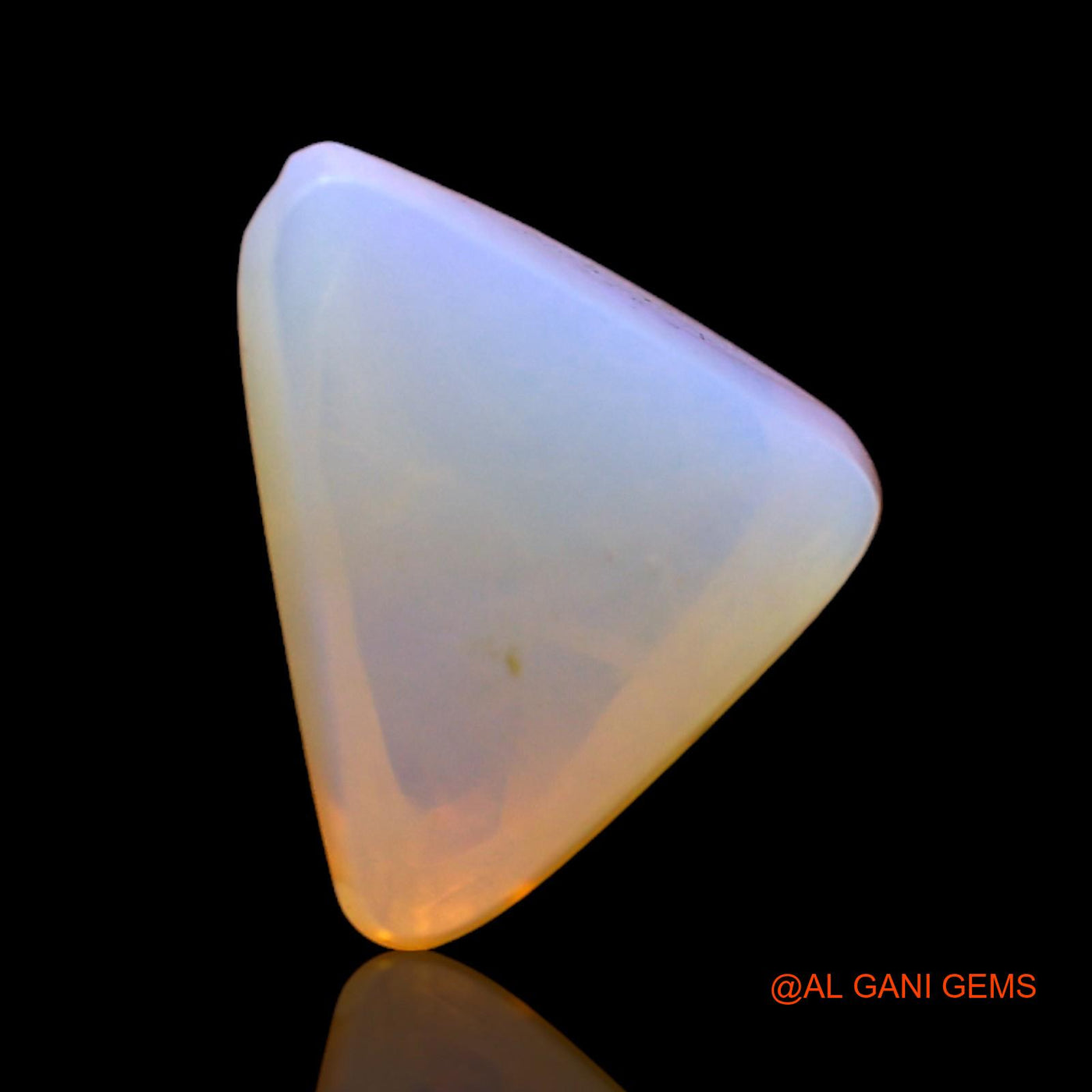3.40 Cts Natural Australian Fire Opal Trillion Cabochon Loose Gemstone For Jewelry 12x9x6 mm AC-393