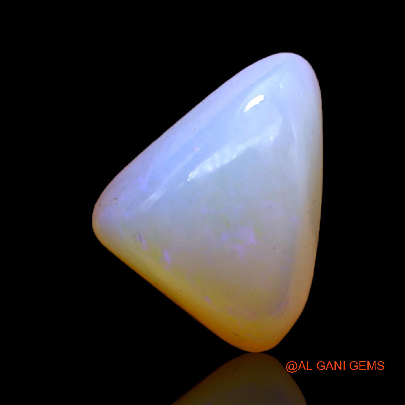 Natural Fire Opal Gemstone 2.80 Cts Loose Trillion Cabochon From Australia 12x9x5 mm AC-394