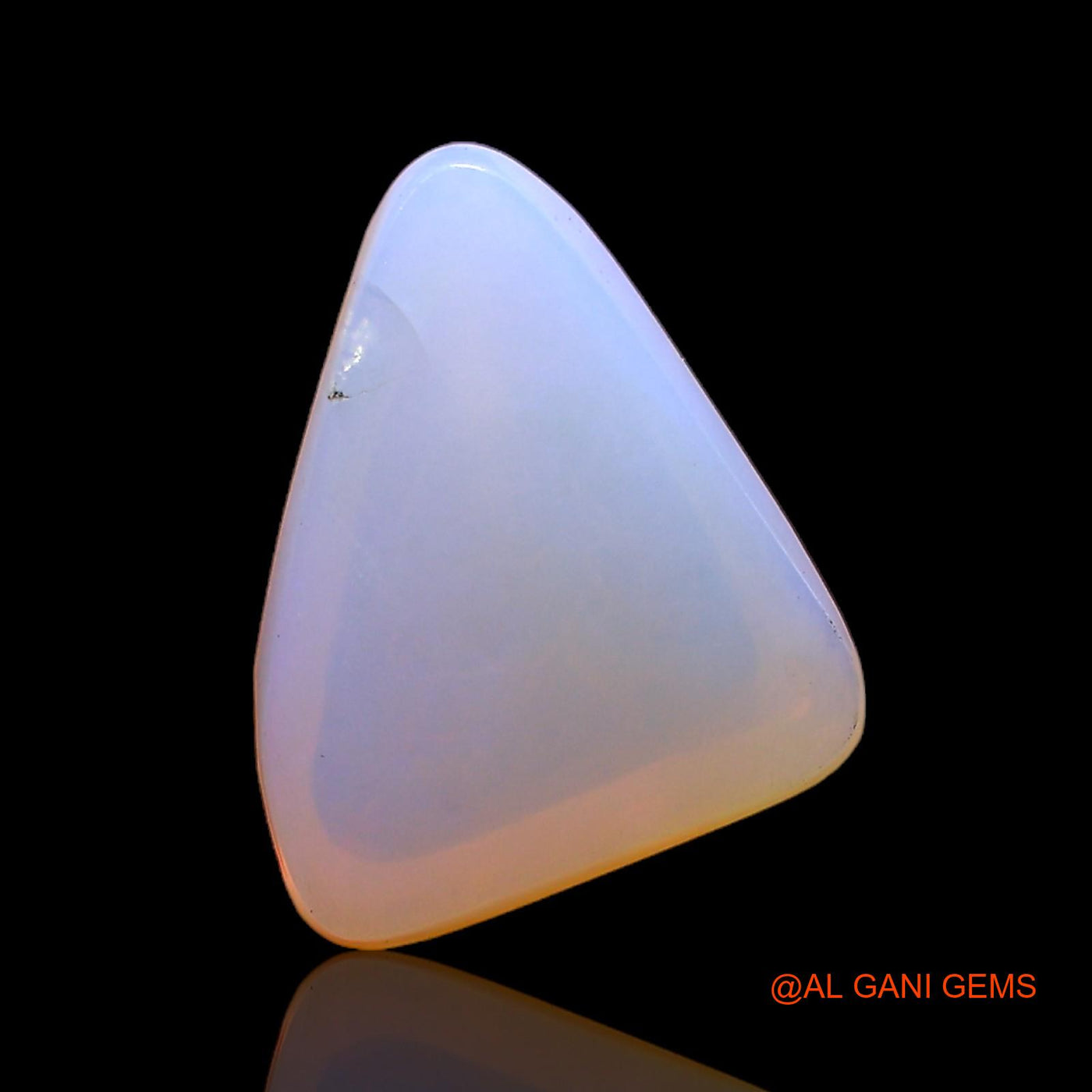 Natural Fire Opal Gemstone 2.80 Cts Loose Trillion Cabochon From Australia 12x9x5 mm AC-394