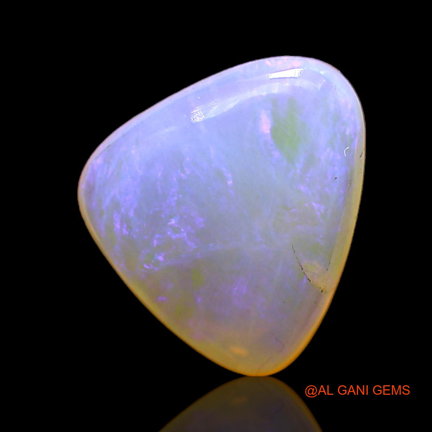 2.00 Cts Natural Australian Fire Opal Loose Gemstone Trillion Cabochon 11x9x4 mm AC-395