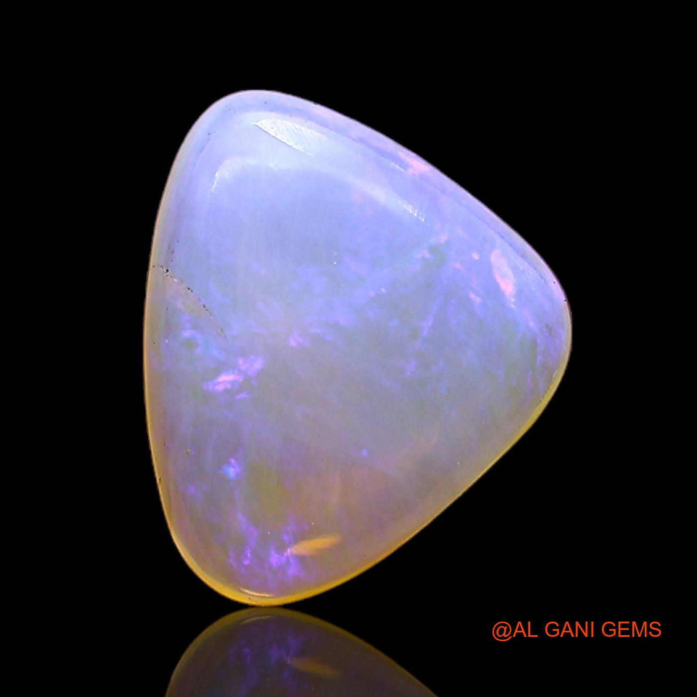 2.00 Cts Natural Australian Fire Opal Loose Gemstone Trillion Cabochon 11x9x4 mm AC-395