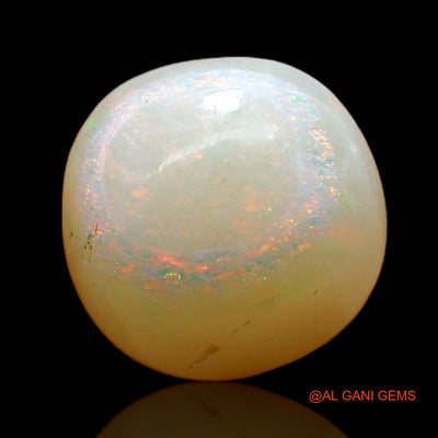 Natural Untreated Fire Opal Loose Gemstone Fancy Cabochon From Australia 3.00 Cts 10x10x5 mm AC-397