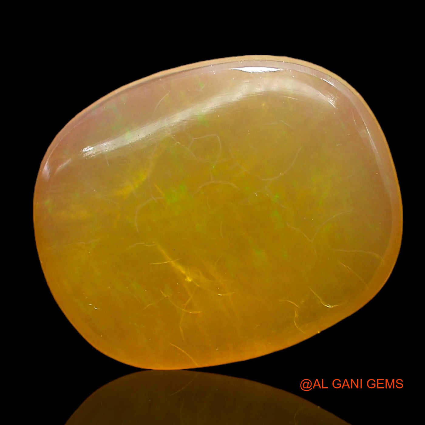 6.00 Cts Natural Australian Fire Opal Loose Gemstone Oval Cabochon 15x12x4 mm AC-400