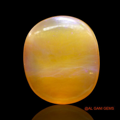 Natural Untreated Fire Opal Loose Gemstone Oval Cabochon From Australia 13.00 Cts 21x17x5 mm AC-402