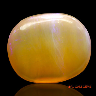 Natural Untreated Fire Opal Loose Gemstone Oval Cabochon From Australia 13.00 Cts 21x17x5 mm AC-402