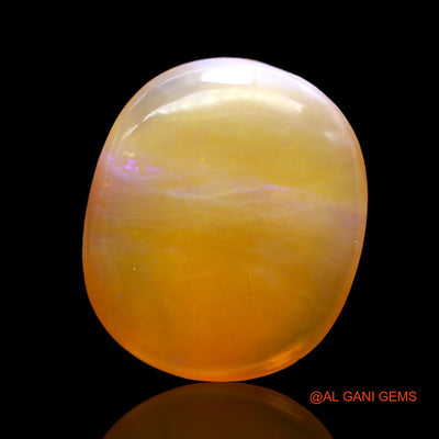 Natural Untreated Fire Opal Loose Gemstone Oval Cabochon From Australia 13.00 Cts 21x17x5 mm AC-402