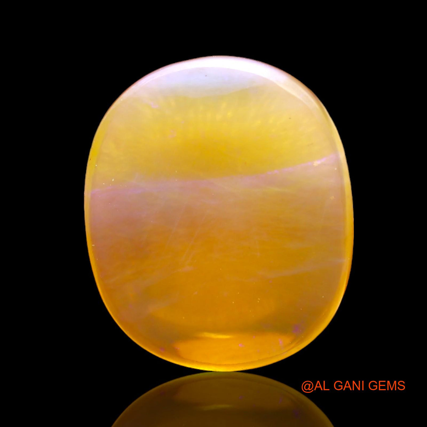 Natural Untreated Fire Opal Loose Gemstone Oval Cabochon From Australia 13.00 Cts 21x17x5 mm AC-402