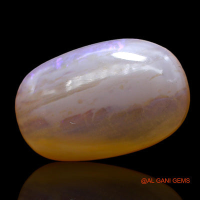 Natural Fire Opal Gemstone 12.00 Cts Loose Oval Cabochon From Australia 21x14x6 mm AC-403