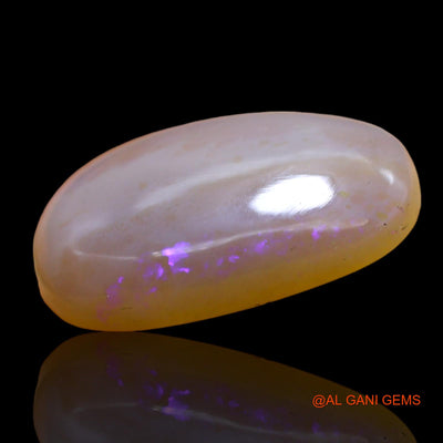 Natural Fire Opal Gemstone 12.00 Cts Loose Oval Cabochon From Australia 21x14x6 mm AC-403