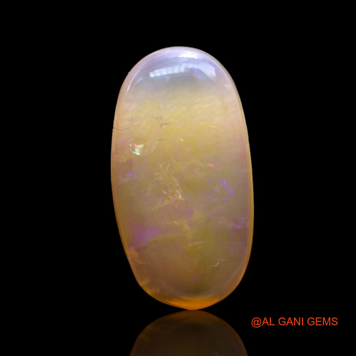 7.00 Cts Natural Australian Fire Opal Oval Cabochon Loose Gemstone For Jewelry 22x11x4 mm AC-404