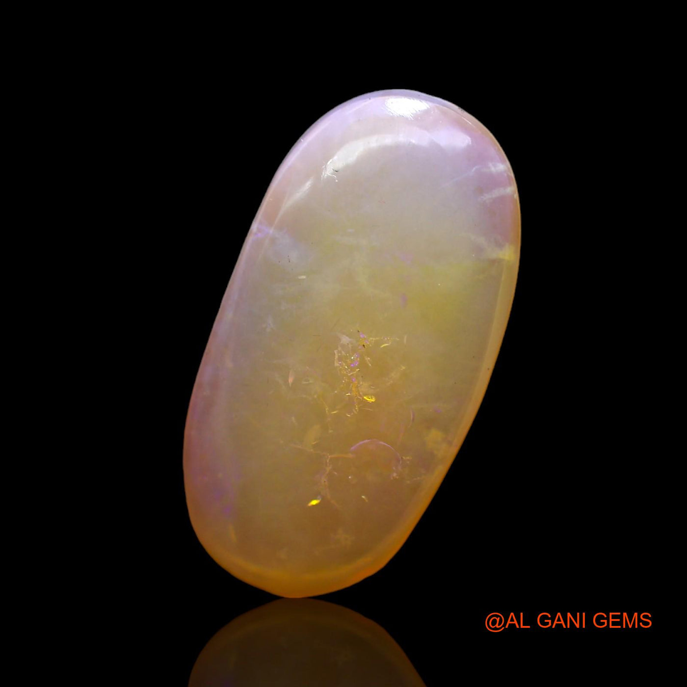 7.00 Cts Natural Australian Fire Opal Oval Cabochon Loose Gemstone For Jewelry 22x11x4 mm AC-404