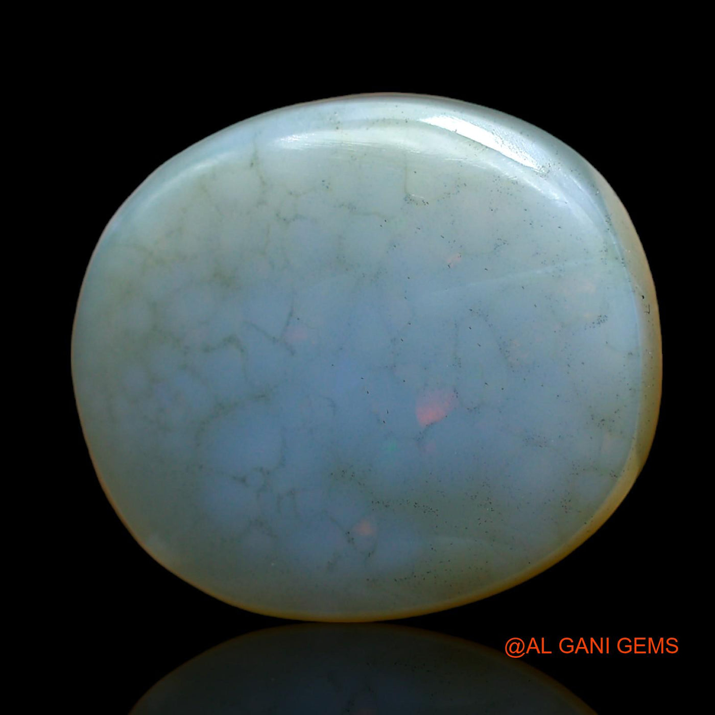 14.00 Cts Natural Australian Fire Opal Oval Cabochon Loose Gemstone For Jewelry 19x17x5 mm AC-405