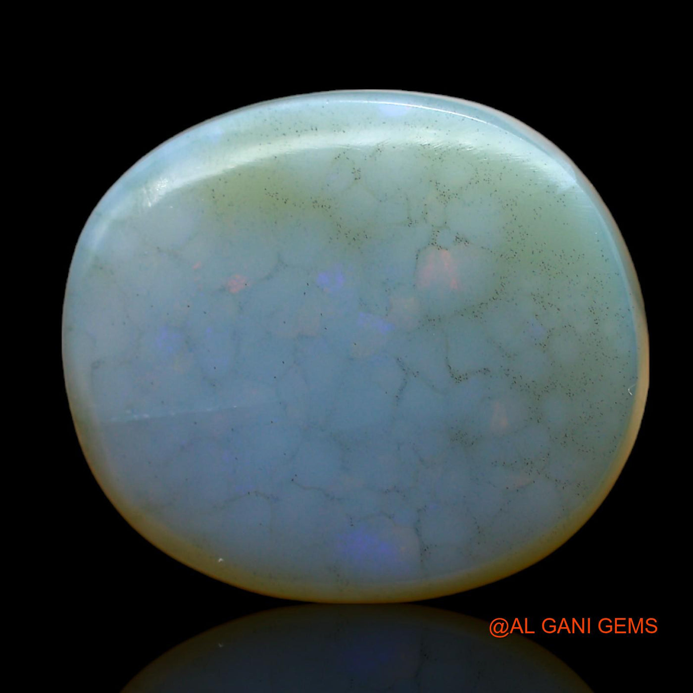 14.00 Cts Natural Australian Fire Opal Oval Cabochon Loose Gemstone For Jewelry 19x17x5 mm AC-405