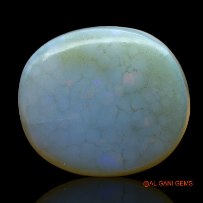 14.00 Cts Natural Australian Fire Opal Oval Cabochon Loose Gemstone For Jewelry 19x17x5 mm AC-405