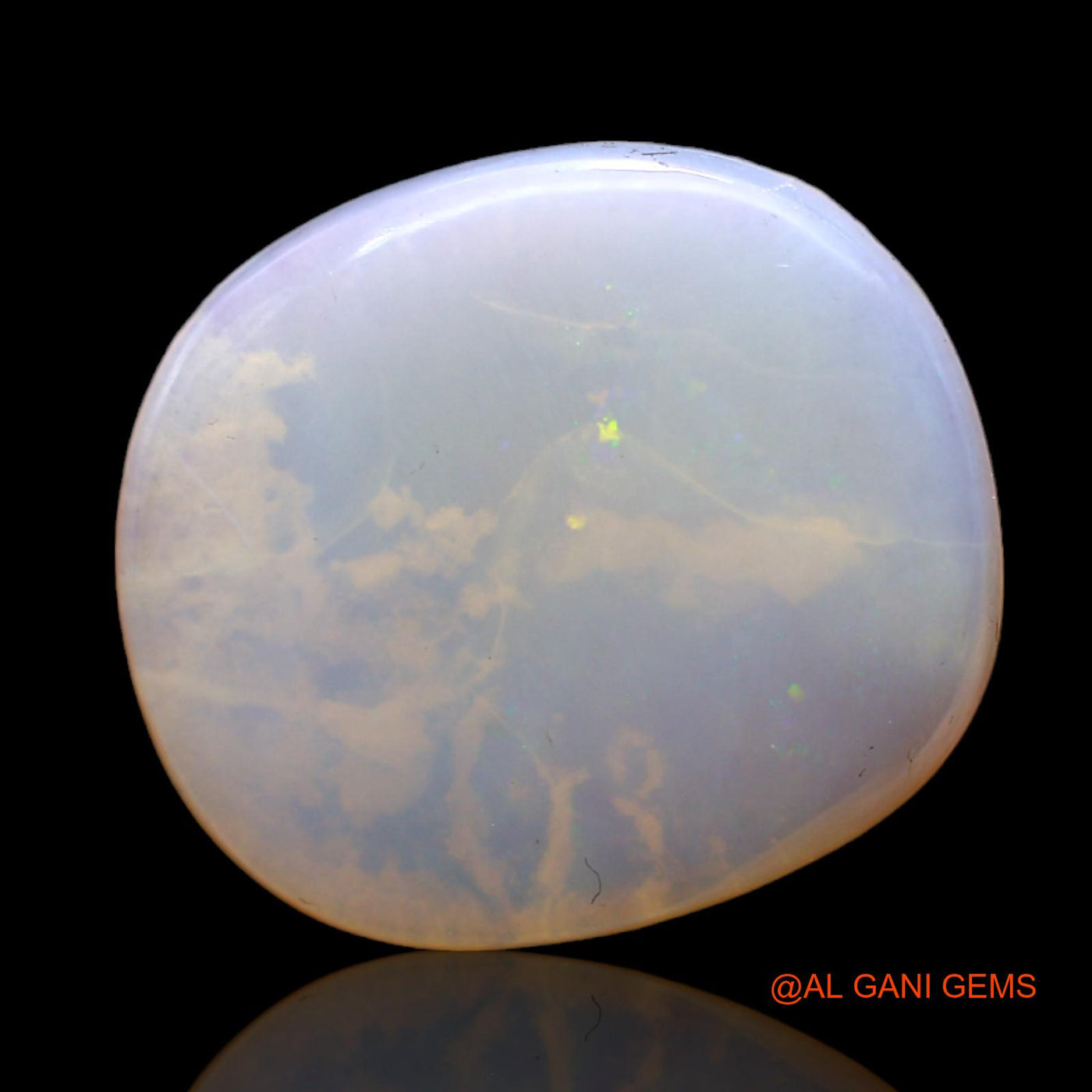 Natural Fire Opal Gemstone 6.00 Cts Loose Oval Cabochon From Australia 19x16x3 mm AC-406