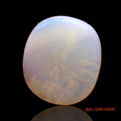 Natural Fire Opal Gemstone 6.00 Cts Loose Oval Cabochon From Australia 19x16x3 mm AC-406