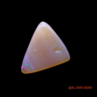 4.00 Cts Natural Australian Fire Opal Loose Gemstone Trillion Cabochon 17x16x2 mm AC-408