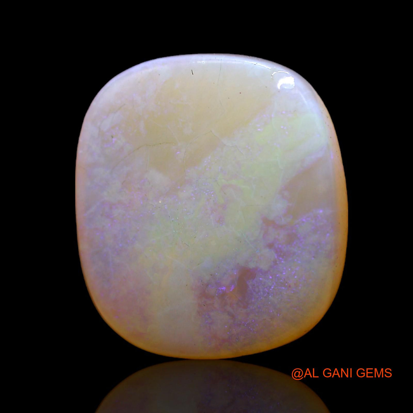 Natural Untreated Fire Opal Loose Gemstone Oval Cabochon From Australia 8.00 Cts 16x15x4 mm AC-409