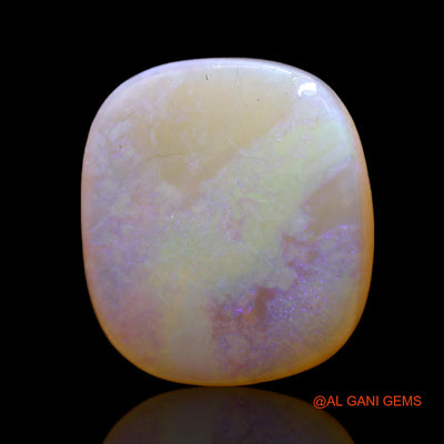 Natural Untreated Fire Opal Loose Gemstone Oval Cabochon From Australia 8.00 Cts 16x15x4 mm AC-409