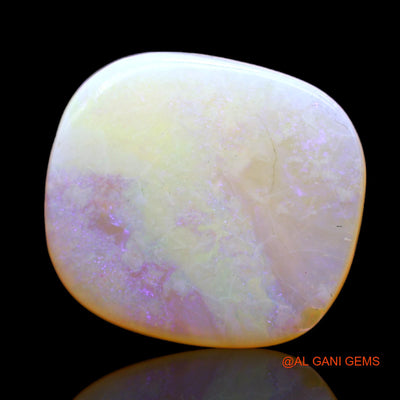 Natural Untreated Fire Opal Loose Gemstone Oval Cabochon From Australia 8.00 Cts 16x15x4 mm AC-409