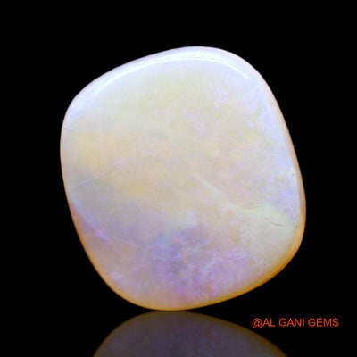 Natural Untreated Fire Opal Loose Gemstone Oval Cabochon From Australia 8.00 Cts 16x15x4 mm AC-409
