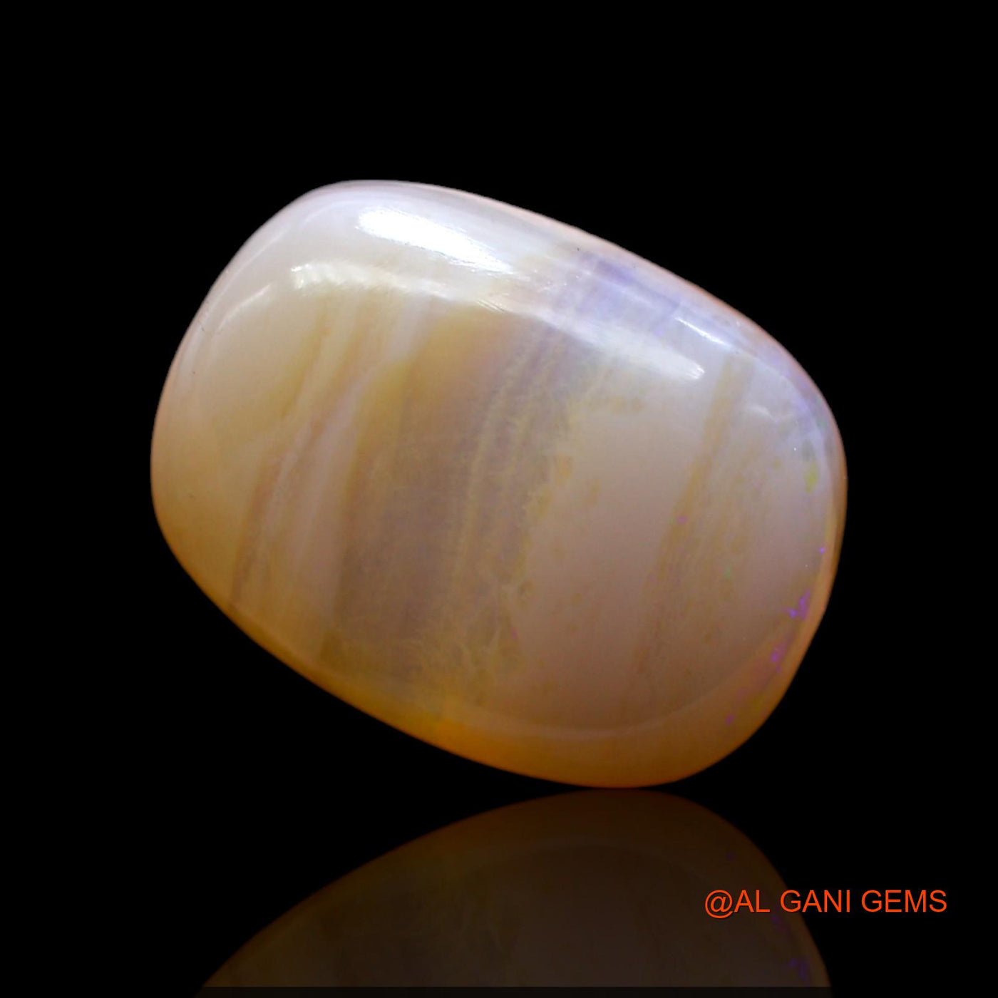9.00 Cts Natural Australian Fire Opal Loose Gemstone Oval Cabochon 17x13x5 mm AC-411