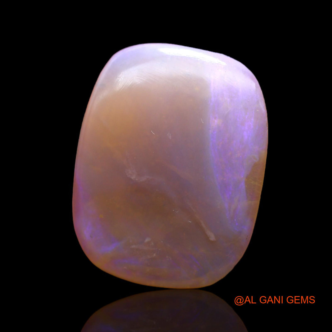 5.00 Cts Natural Australian Fire Opal Loose Gemstone Oval Cabochon 17x13x2 mm AC-412