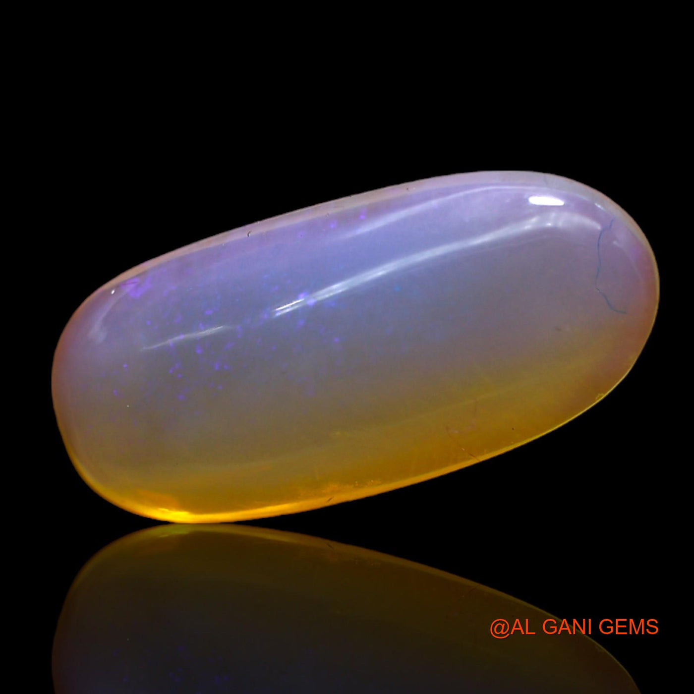 6.00 Cts Natural Australian Fire Opal Loose Gemstone Oval Cabochon 22x10x4 mm AC-417