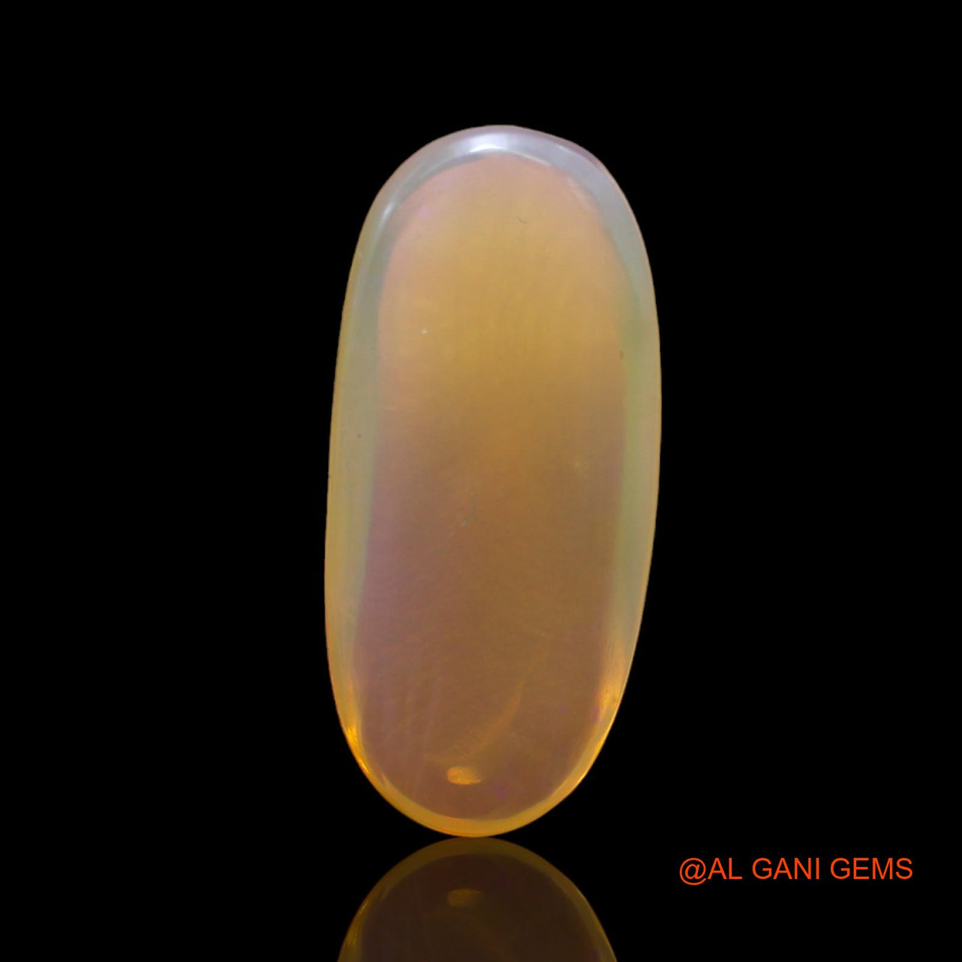 6.00 Cts Natural Australian Fire Opal Loose Gemstone Oval Cabochon 22x10x4 mm AC-417