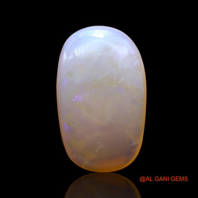 Natural Untreated Fire Opal Loose Gemstone Oval Cabochon From Australia 7.00 Cts 20x15x4 mm AC-418