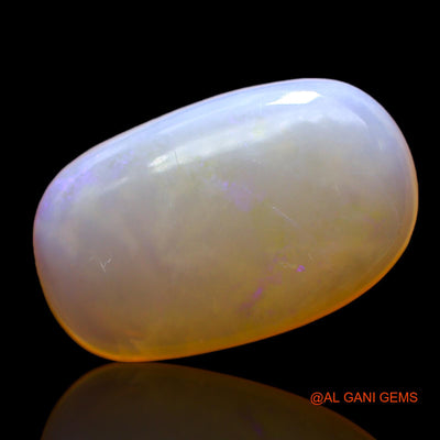 Natural Untreated Fire Opal Loose Gemstone Oval Cabochon From Australia 7.00 Cts 20x15x4 mm AC-418