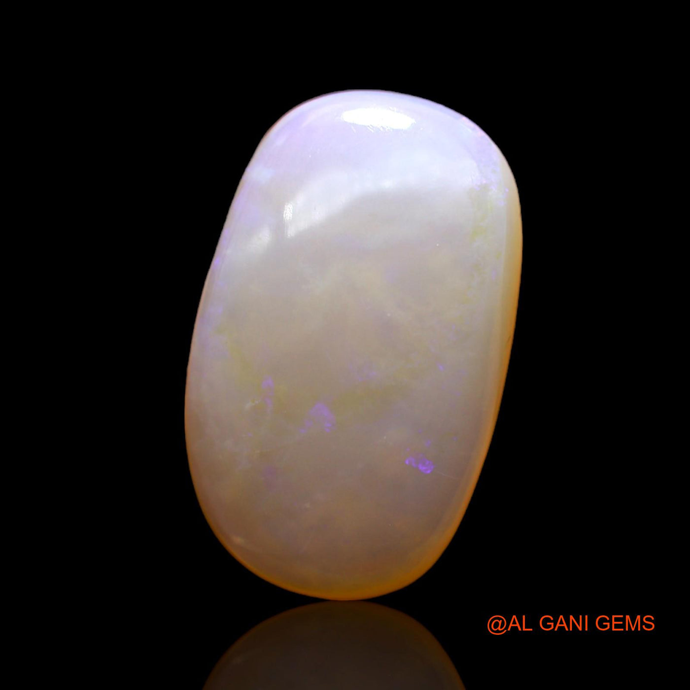 Natural Untreated Fire Opal Loose Gemstone Oval Cabochon From Australia 7.00 Cts 20x15x4 mm AC-418