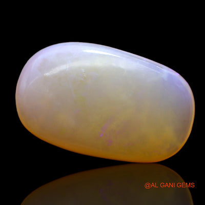 Natural Untreated Fire Opal Loose Gemstone Oval Cabochon From Australia 7.00 Cts 20x15x4 mm AC-418