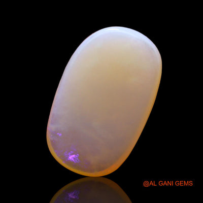 Natural Untreated Fire Opal Loose Gemstone Oval Cabochon From Australia 7.00 Cts 20x15x4 mm AC-418