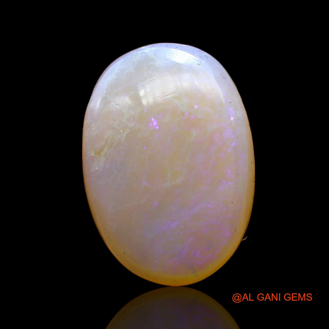 7.00 Cts Unheated Australian Fire Opal Loose Gemstone Oval Cabochon Natural 19x13x4 mm AC-419
