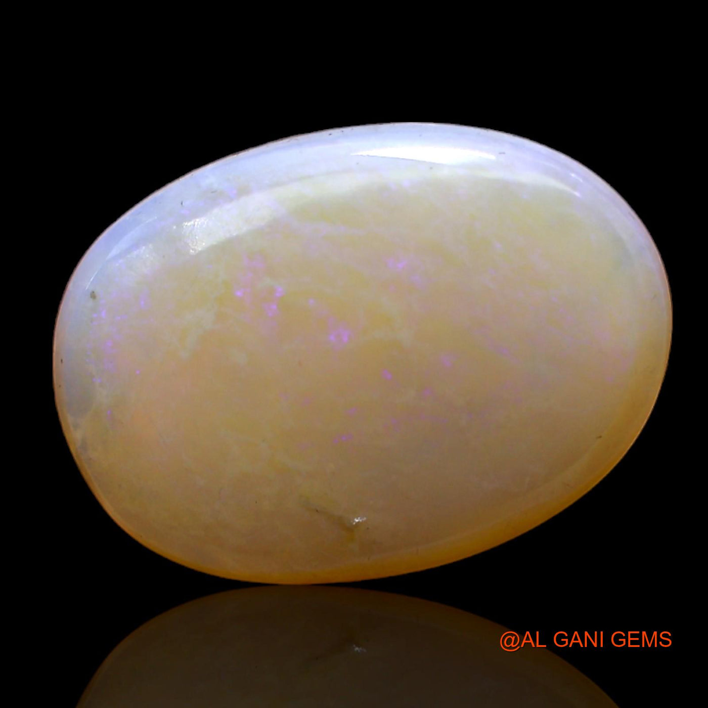 7.00 Cts Unheated Australian Fire Opal Loose Gemstone Oval Cabochon Natural 19x13x4 mm AC-419