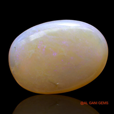 7.00 Cts Unheated Australian Fire Opal Loose Gemstone Oval Cabochon Natural 19x13x4 mm AC-419
