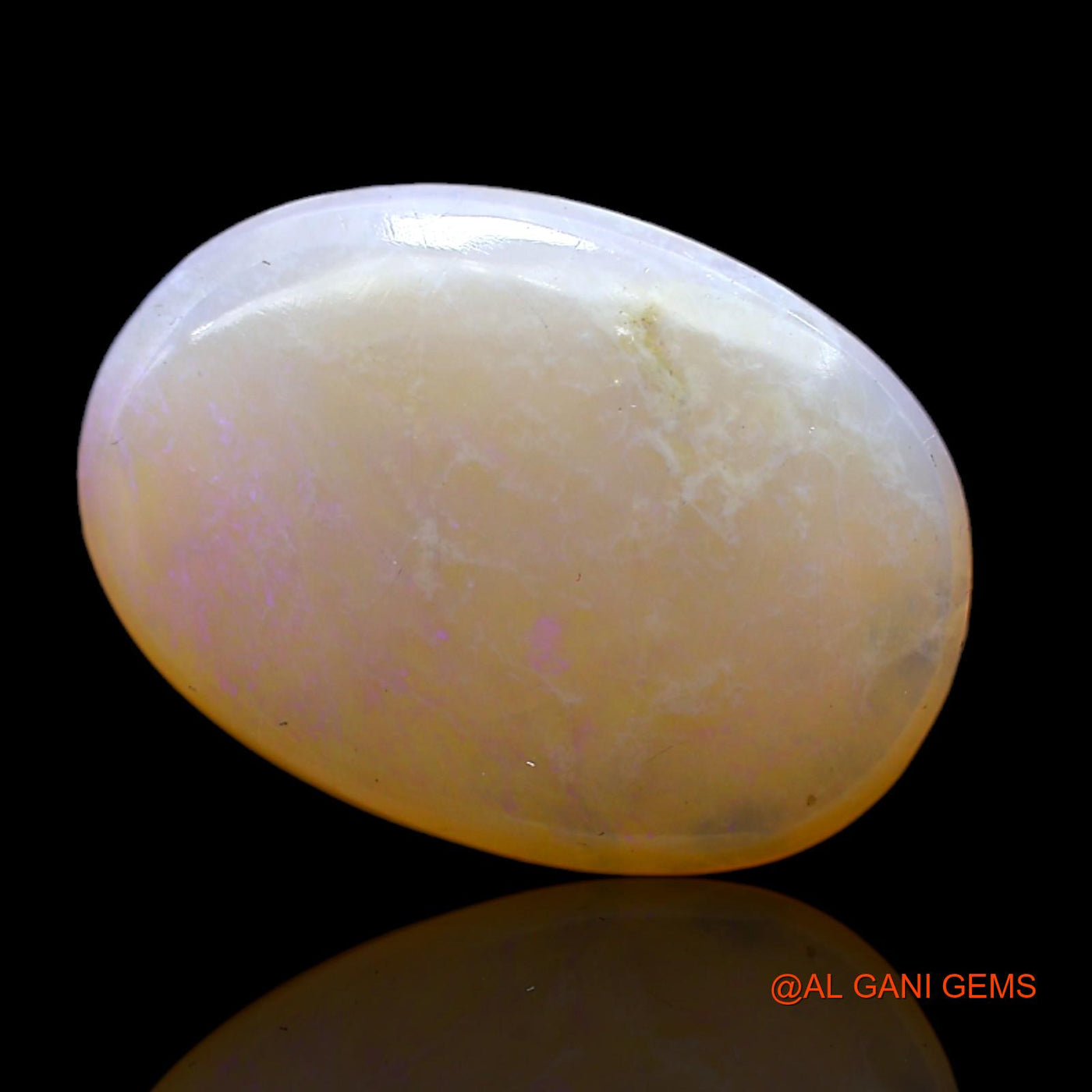 7.00 Cts Unheated Australian Fire Opal Loose Gemstone Oval Cabochon Natural 19x13x4 mm AC-419