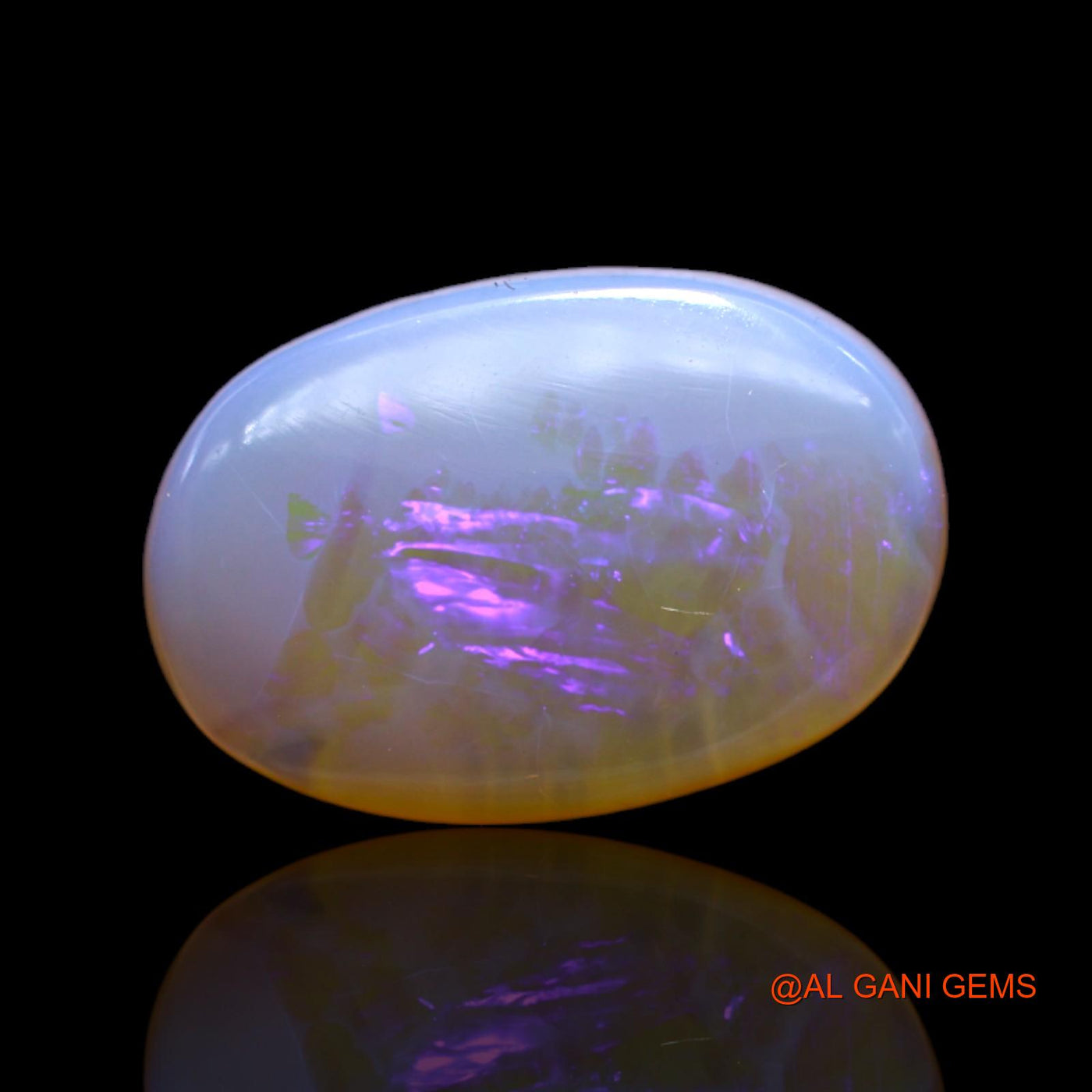 10.00 Cts Natural Australian Fire Opal Oval Cabochon Loose Gemstone For Jewelry 19x13x6 mm AC-41