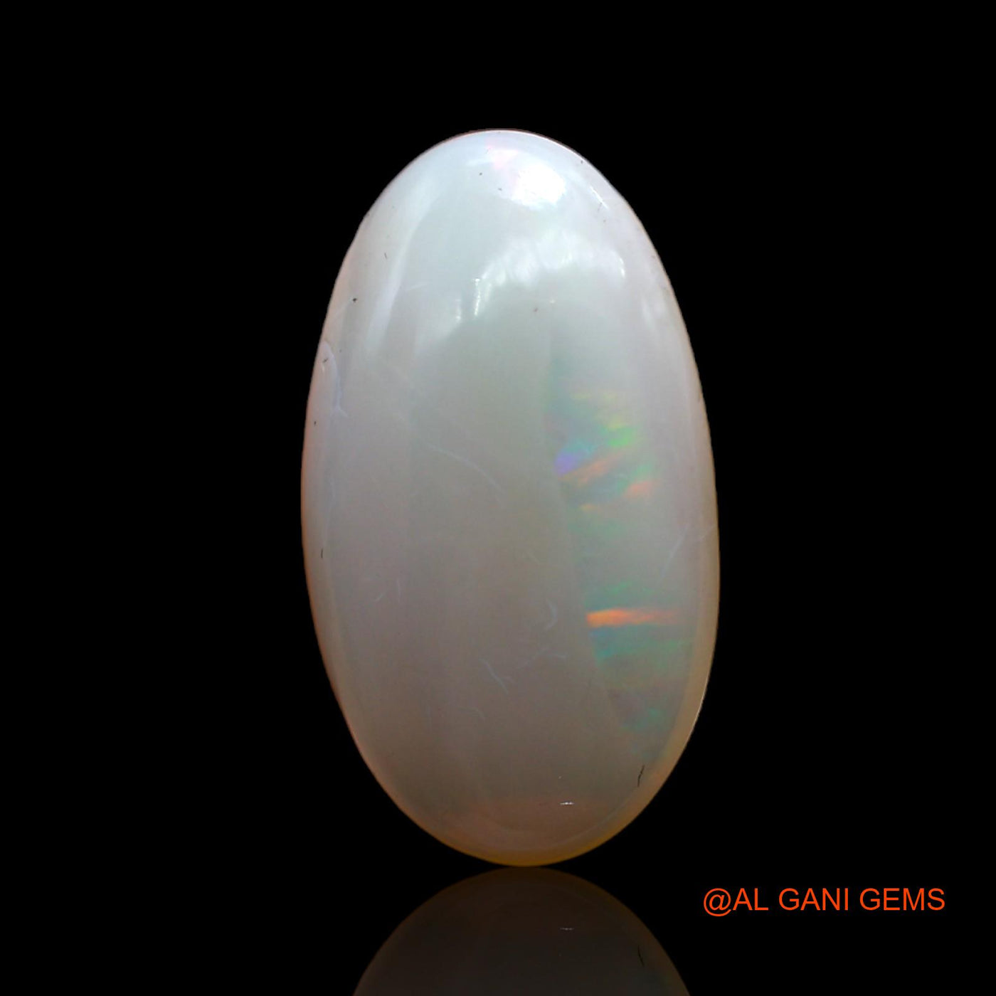 Natural Untreated Fire Opal Loose Gemstone Oval Cabochon From Australia 6.00 Cts 19x12x5 mm AC-421