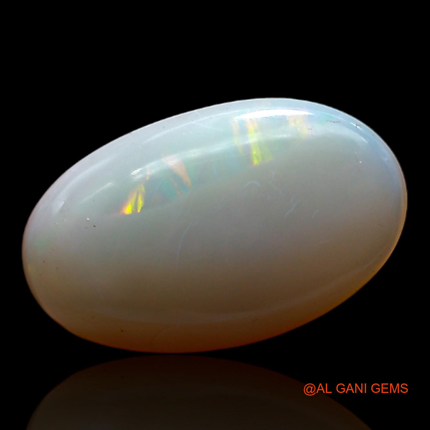 Natural Untreated Fire Opal Loose Gemstone Oval Cabochon From Australia 6.00 Cts 19x12x5 mm AC-421