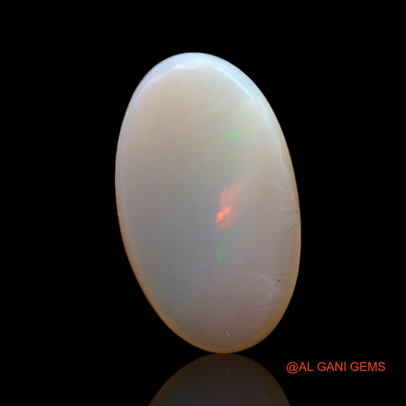 Natural Untreated Fire Opal Loose Gemstone Oval Cabochon From Australia 6.00 Cts 19x12x5 mm AC-421