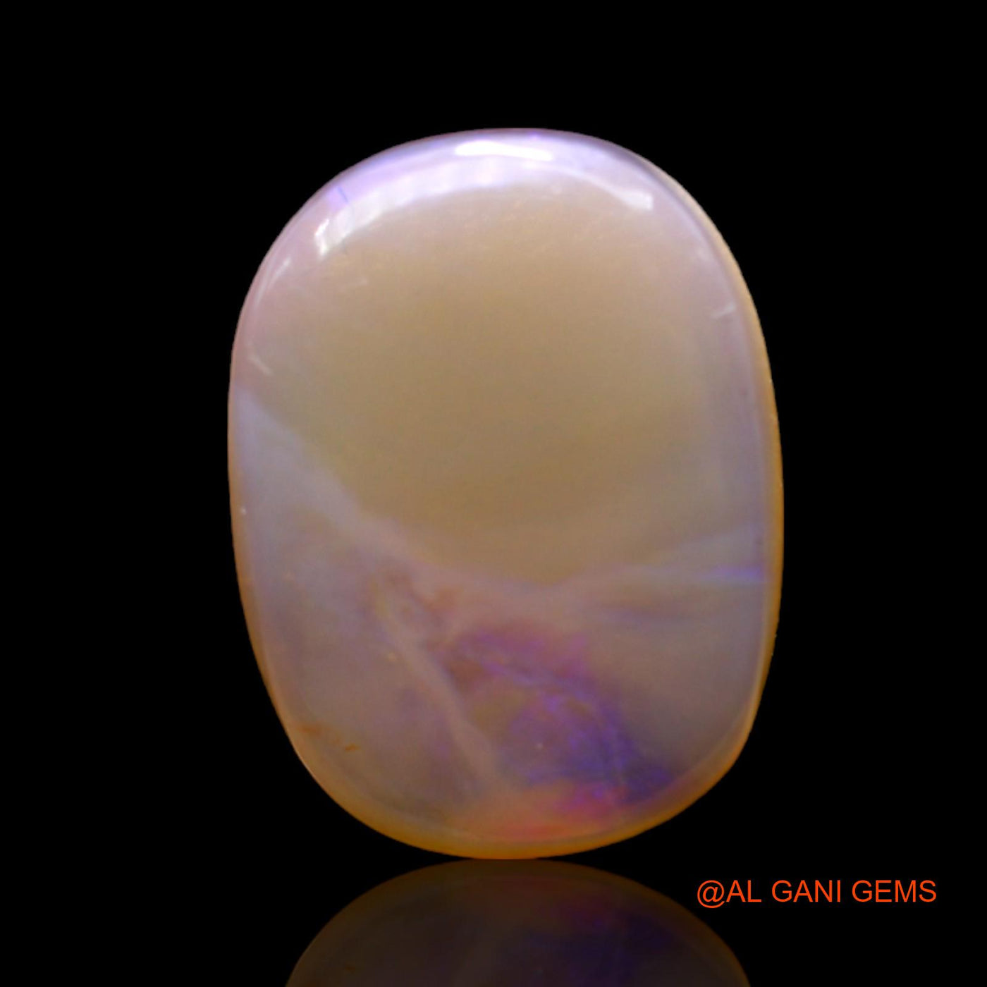 Natural Untreated Fire Opal Loose Gemstone Oval Cabochon From Australia 9.00 Cts 17x13x4 mm AC-423