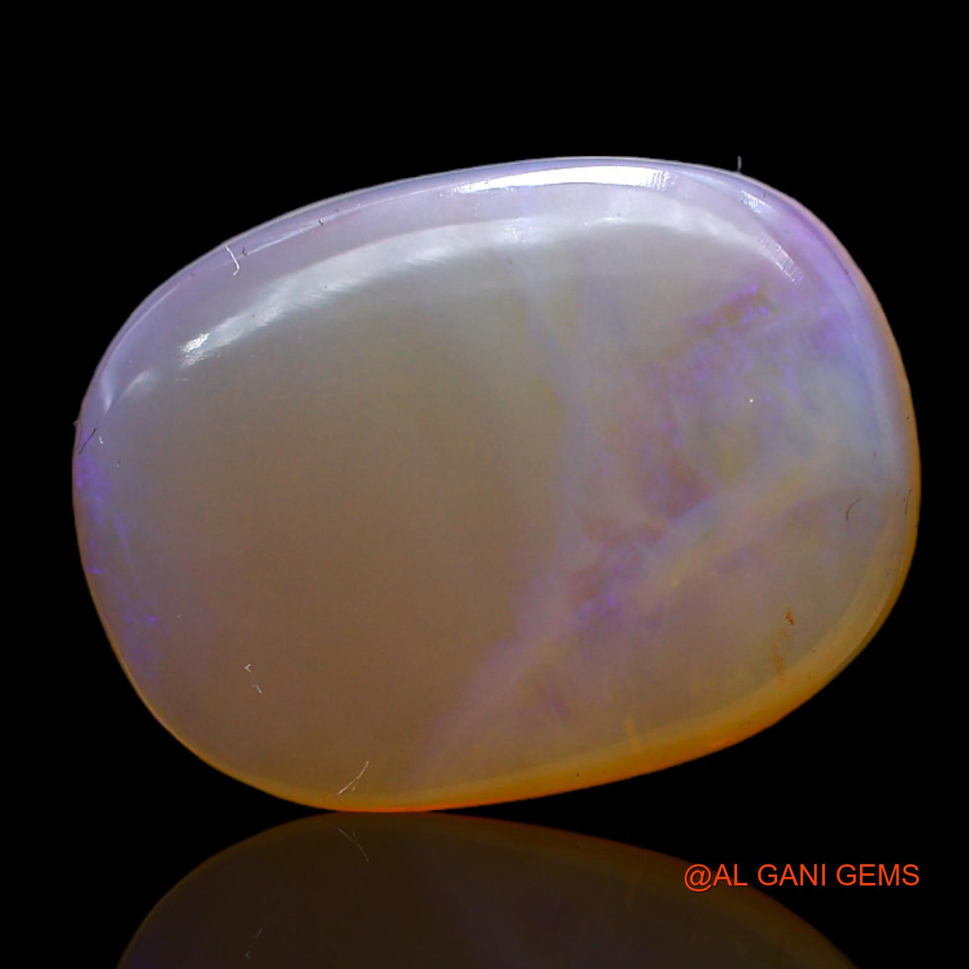 Natural Untreated Fire Opal Loose Gemstone Oval Cabochon From Australia 9.00 Cts 17x13x4 mm AC-423