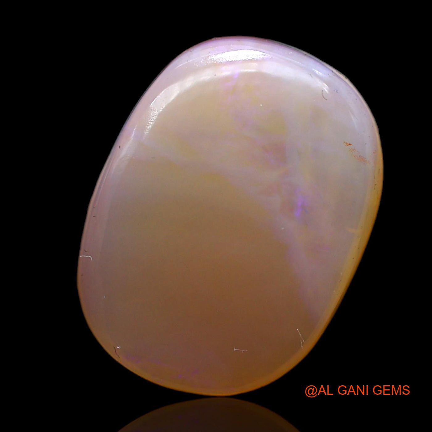 Natural Untreated Fire Opal Loose Gemstone Oval Cabochon From Australia 9.00 Cts 17x13x4 mm AC-423