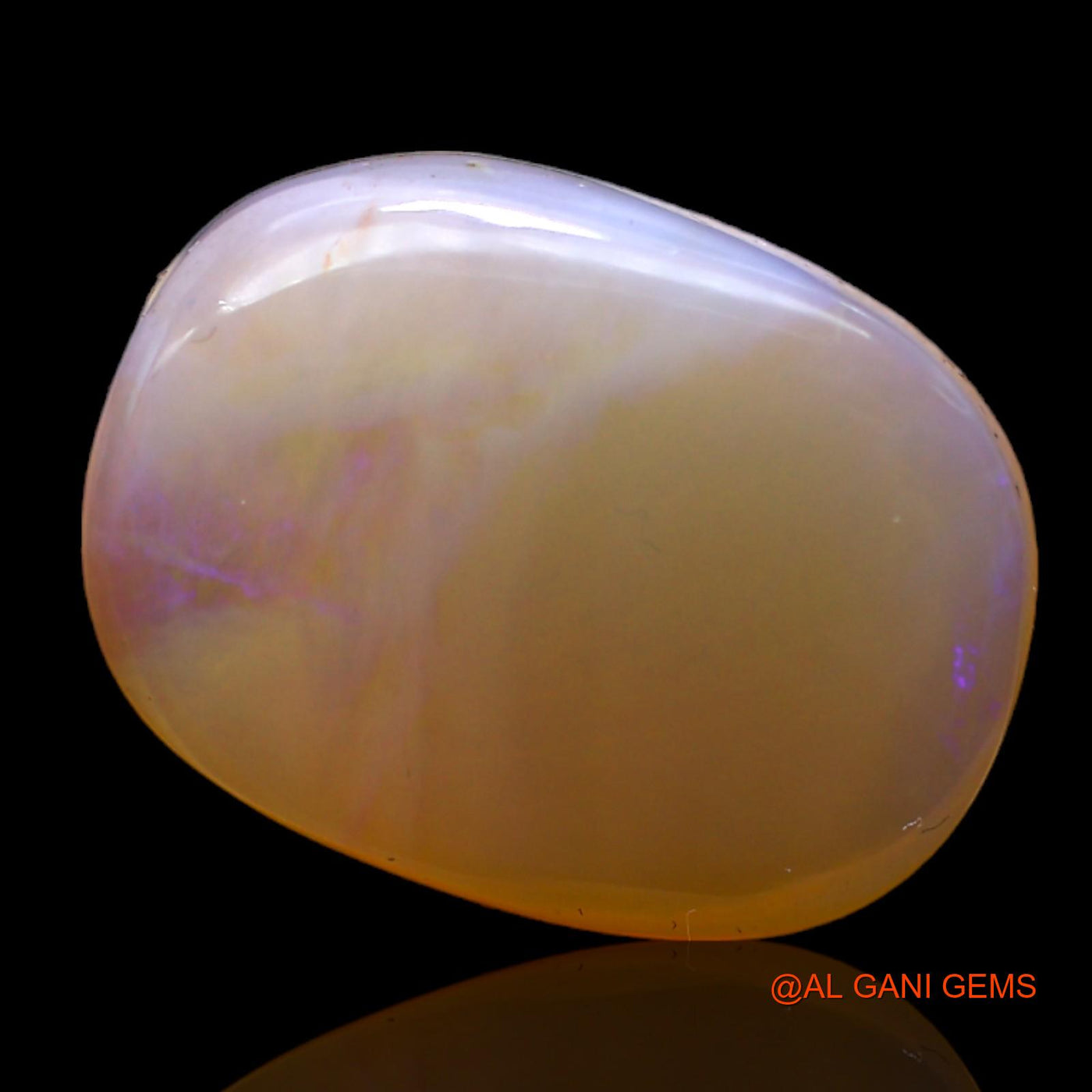 Natural Untreated Fire Opal Loose Gemstone Oval Cabochon From Australia 9.00 Cts 17x13x4 mm AC-423
